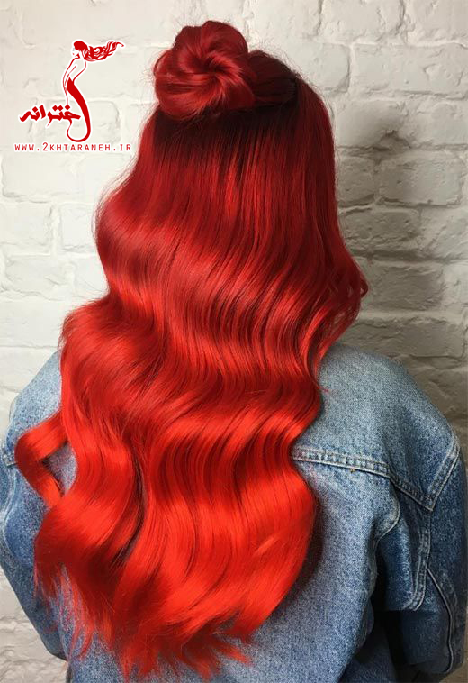 ترکیب رنگ مو قرمز آتشین